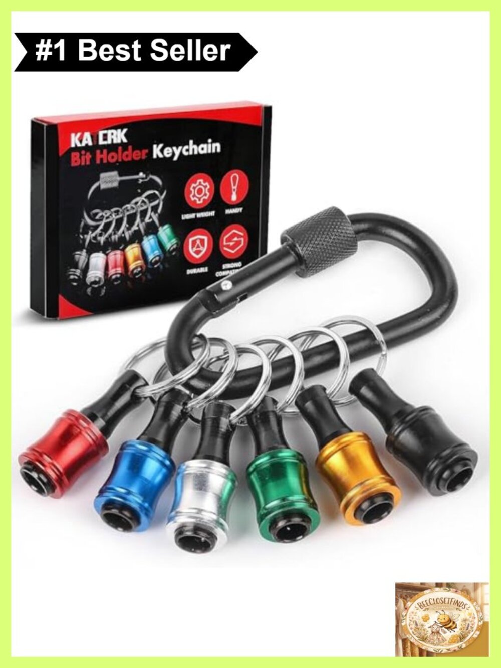 6pc 1/4 inch Hex Shank Bit Holder Aluminum Alloy Quick-Change Screwdriver